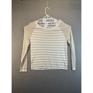 Gap‎ Sweater Womens Size M Medium Lightweight Striped Slub Long Sleeve Classic